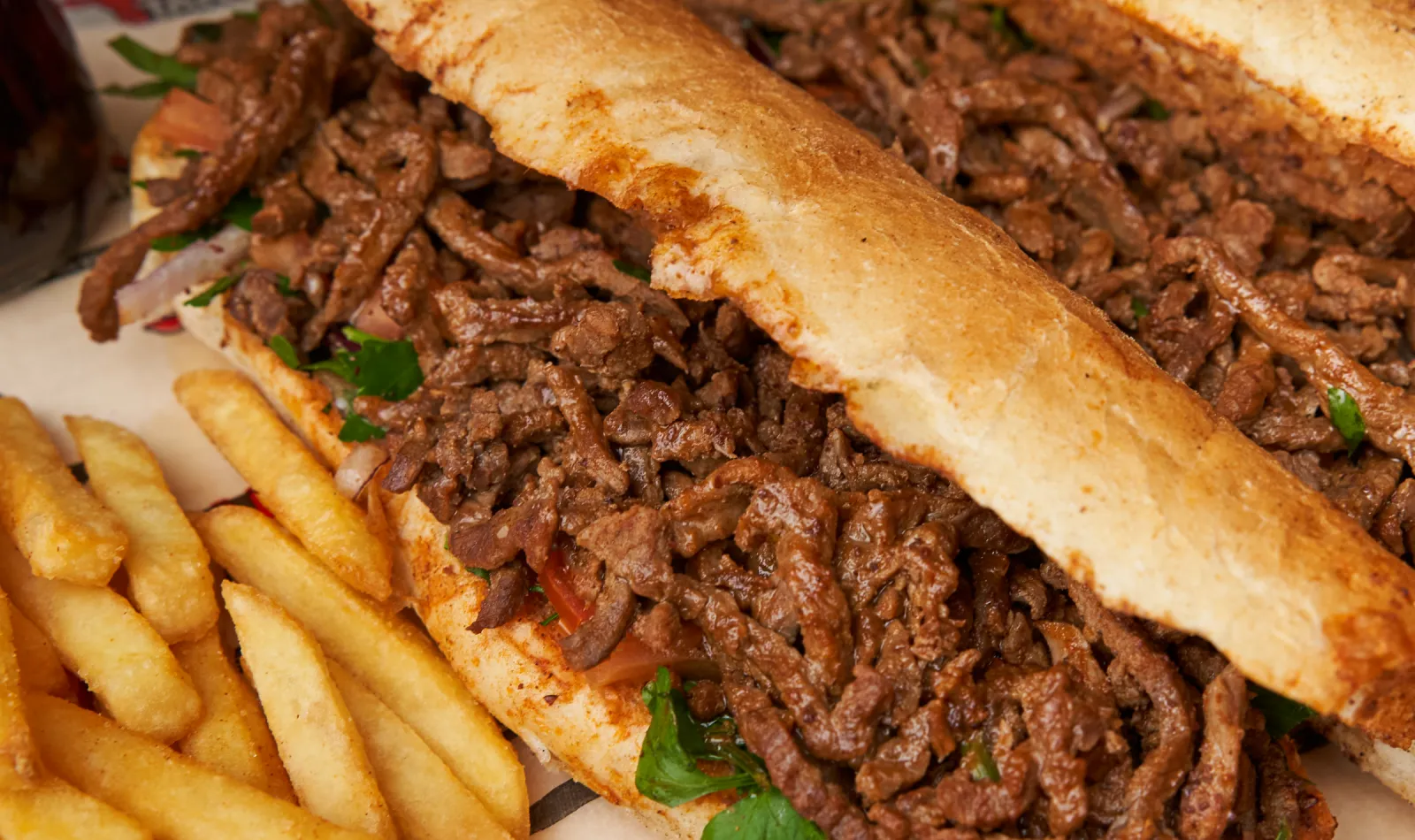 Tantuni baget: julyen doğranmış dana eti